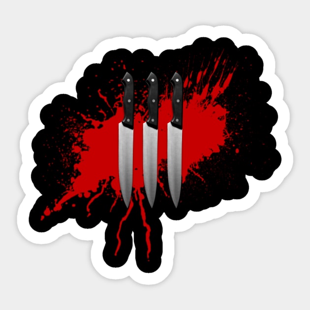 Knives Sticker by HauntedHart